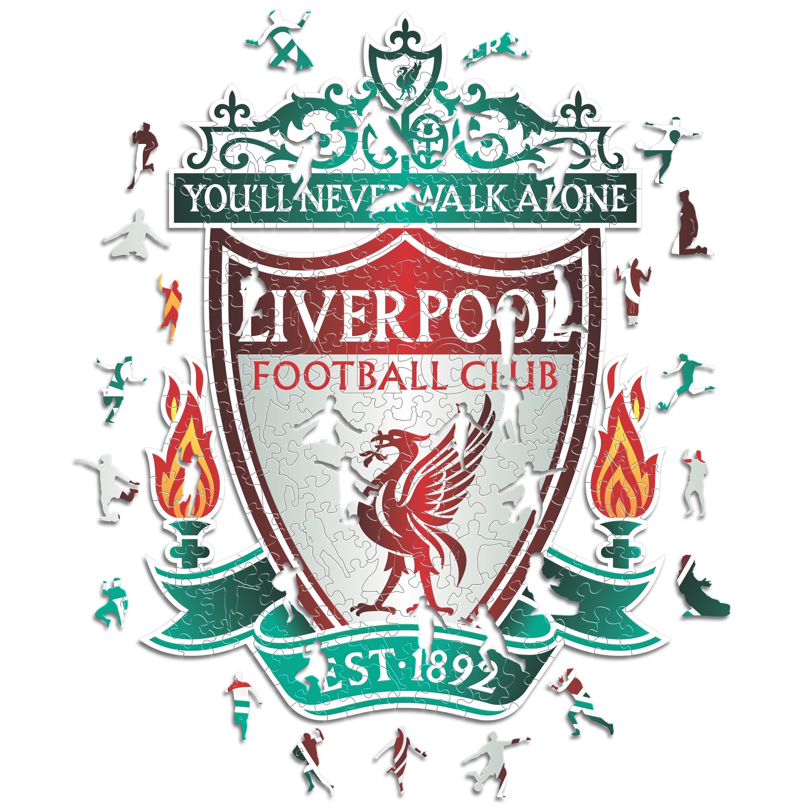 Liverpool FC® Crest - Wooden Puzzle - Iconic Puzzles UK product image