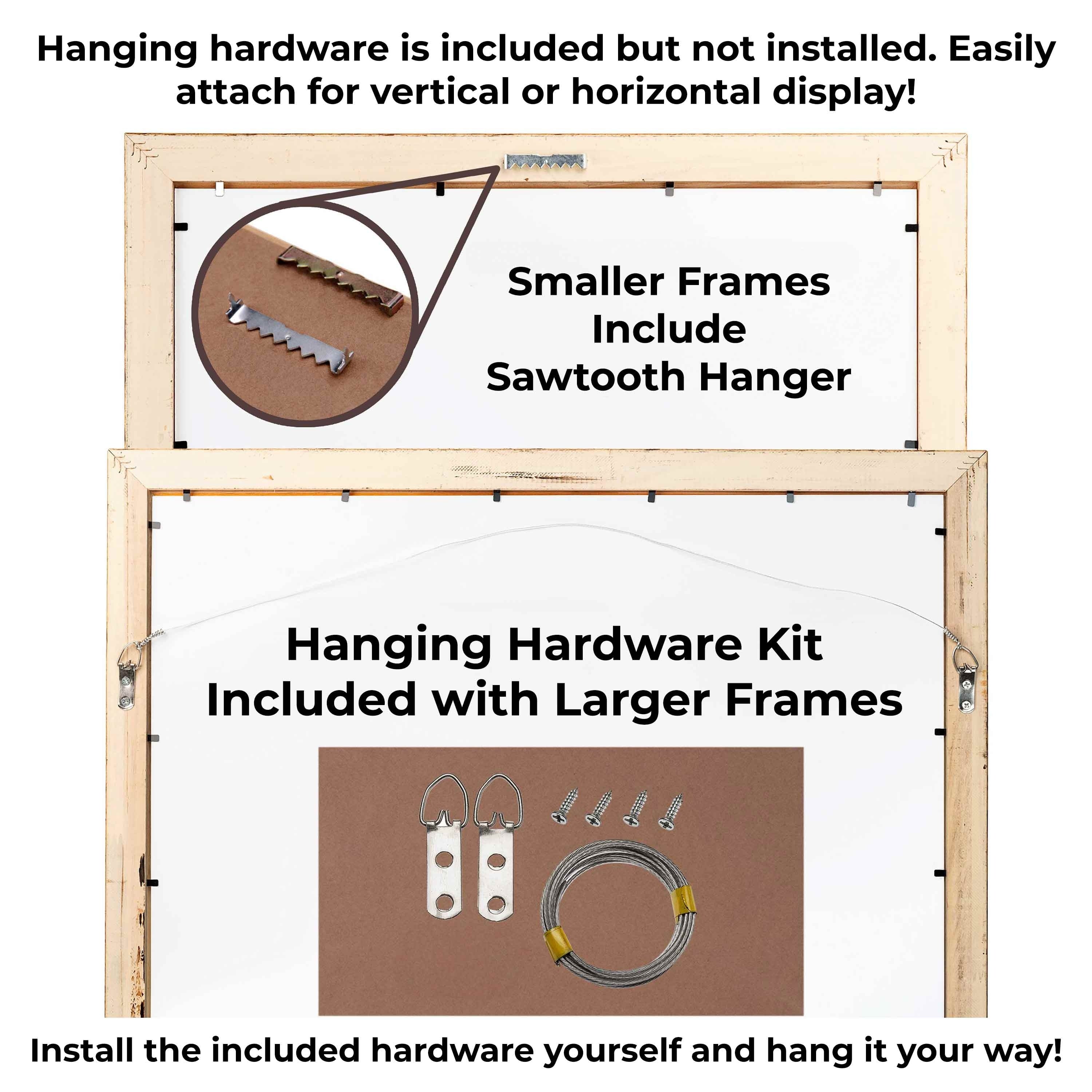 19x17 Frame Pewter Solid Wood Picture Frame Width 1.625 Inches | Interior Frame Depth 0.6875 Inches - Image 5
