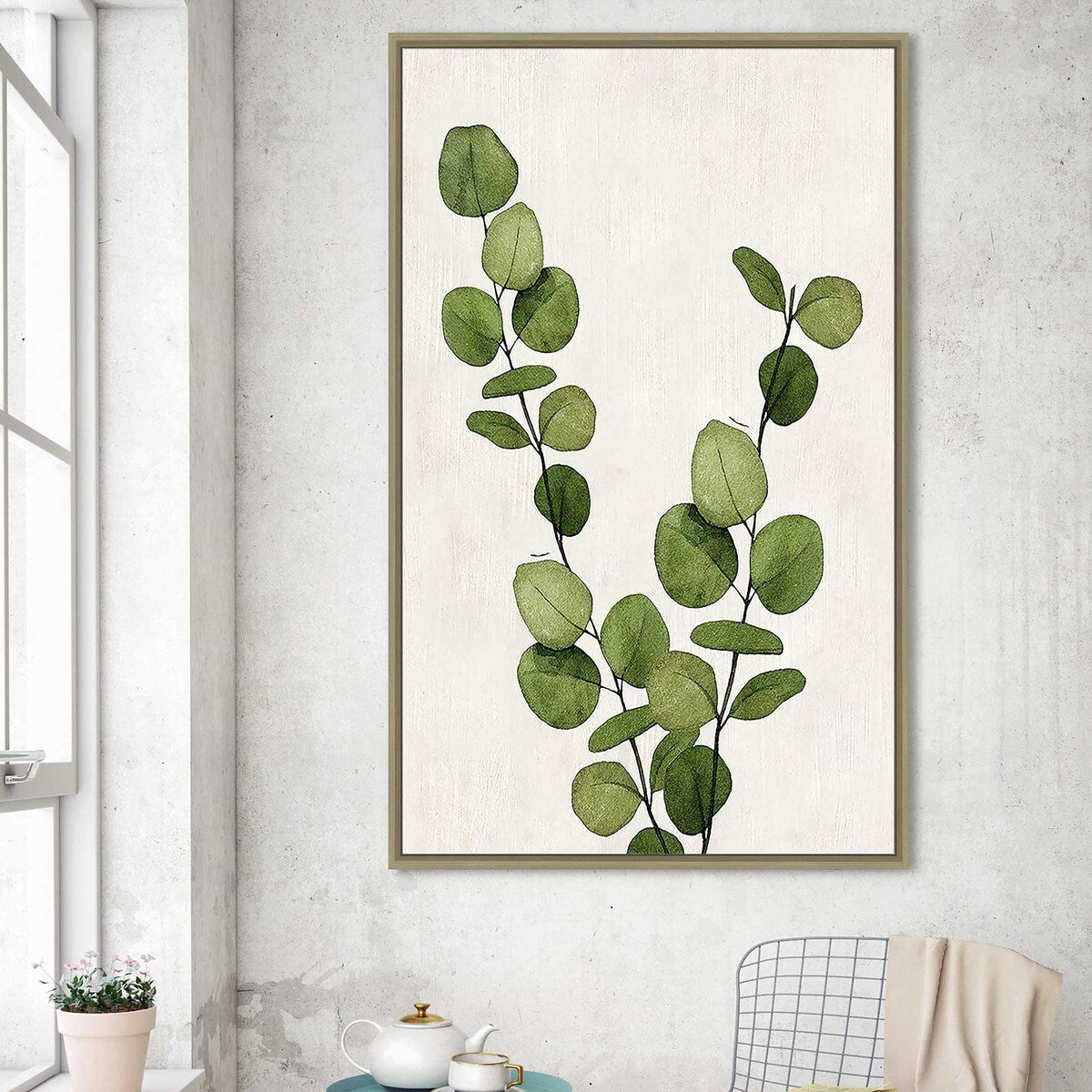 "Botanical Wash III" Print on Floating Canvas - Image 3