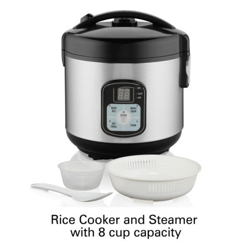 8 Cup Capacity (Cooked) Rice Cooker & Food Steamer