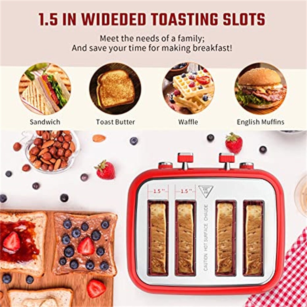 GTS4E 4-Slice Toaster Oven With Chromed Dials Control