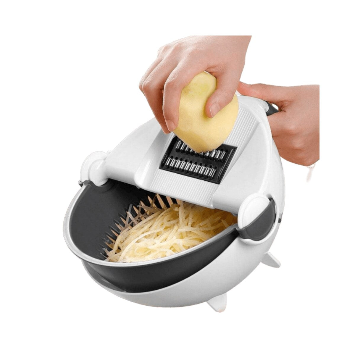 Strainer Bowl Set for Kitchen - Mandoline & Rotatable Washing Bowl