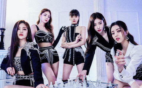 K-pop girl group ITZY from "Checkmate" era. 