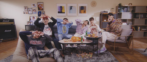 K-pop boy group Monsta X from "Flavors of Love" era. 