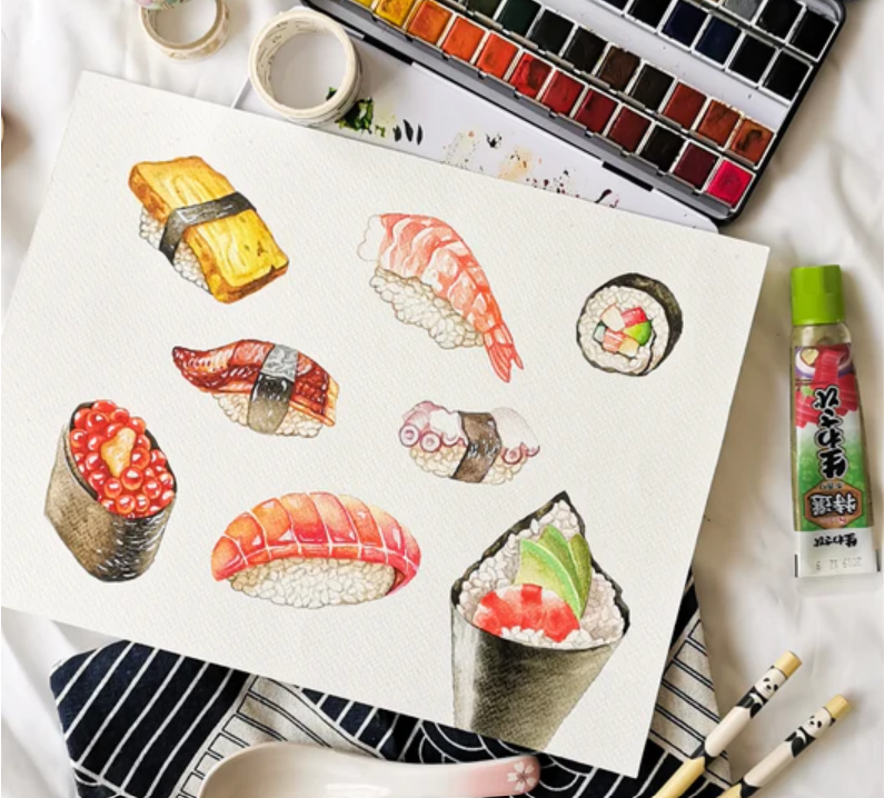 Boulevart_Sushi Watercolour