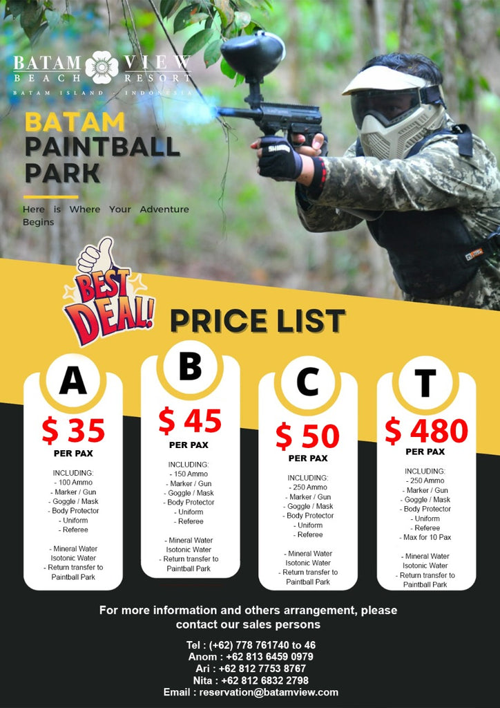 Paintball Price List