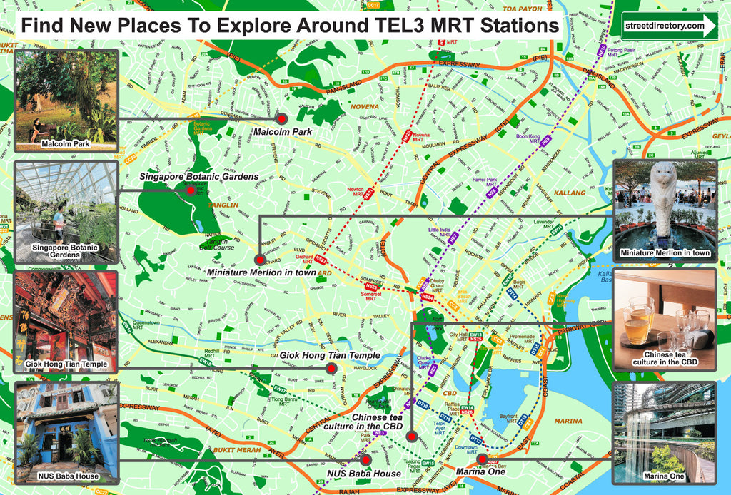 Things to do around TEL3 MRT line