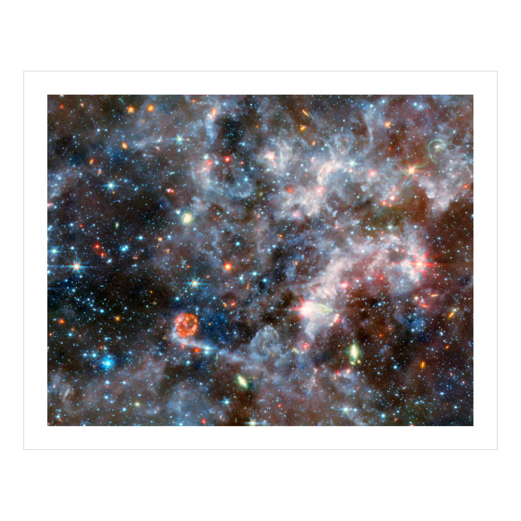 Galaxy NGC 6822 (MIRI image) - Section