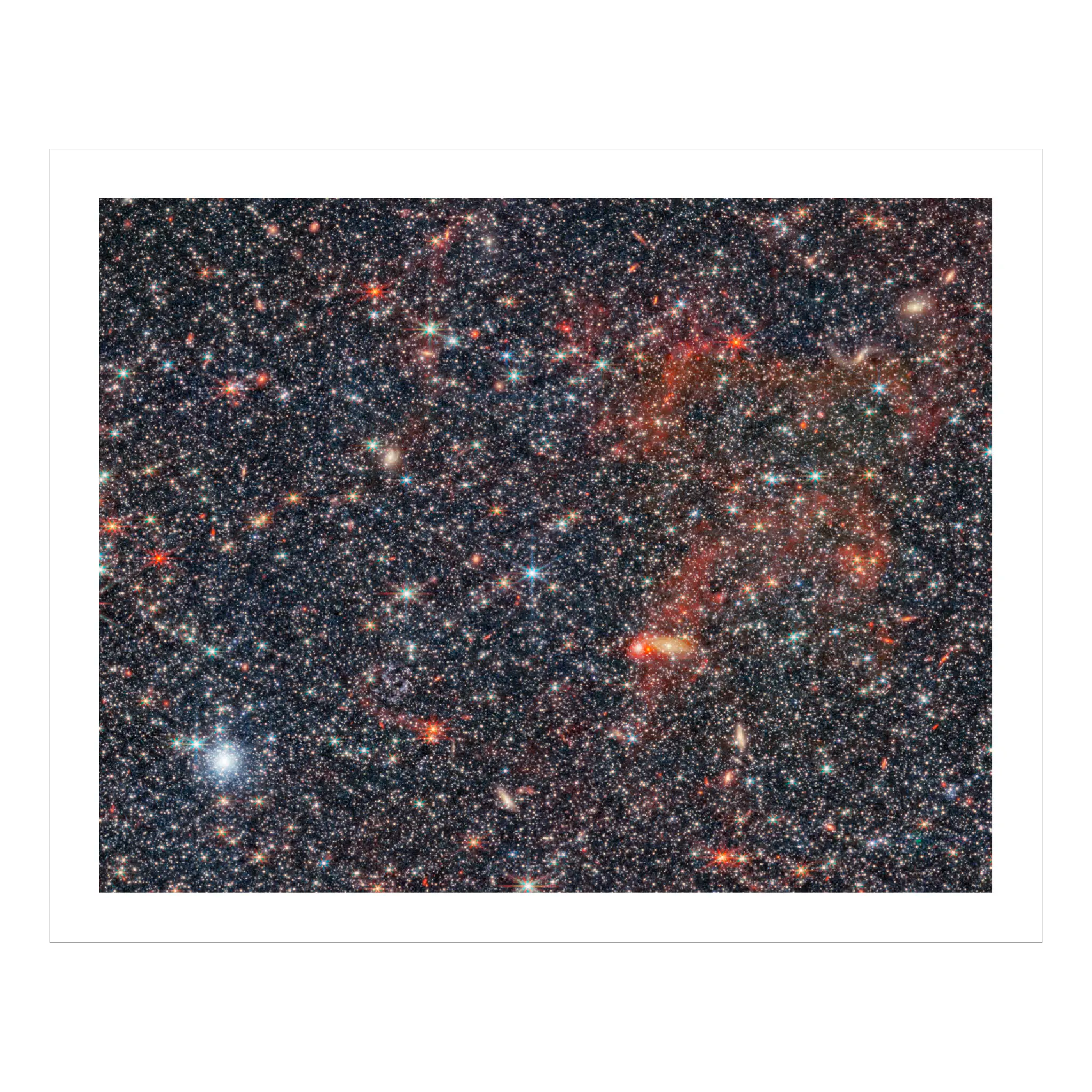 Galaxy NGC 6822 (NIRCam image) - Section