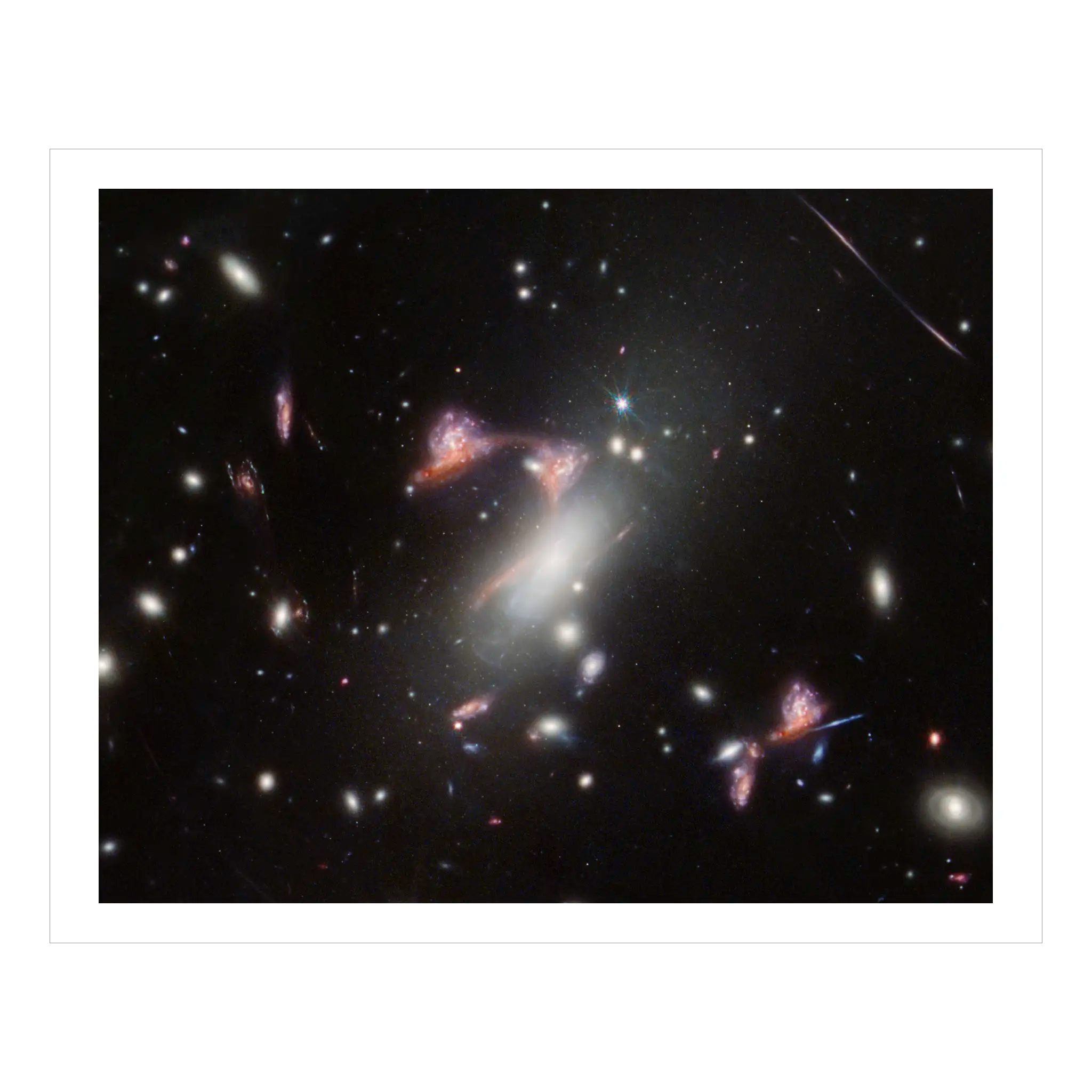 Lensed Question Mark Galaxy (NIRCam)
