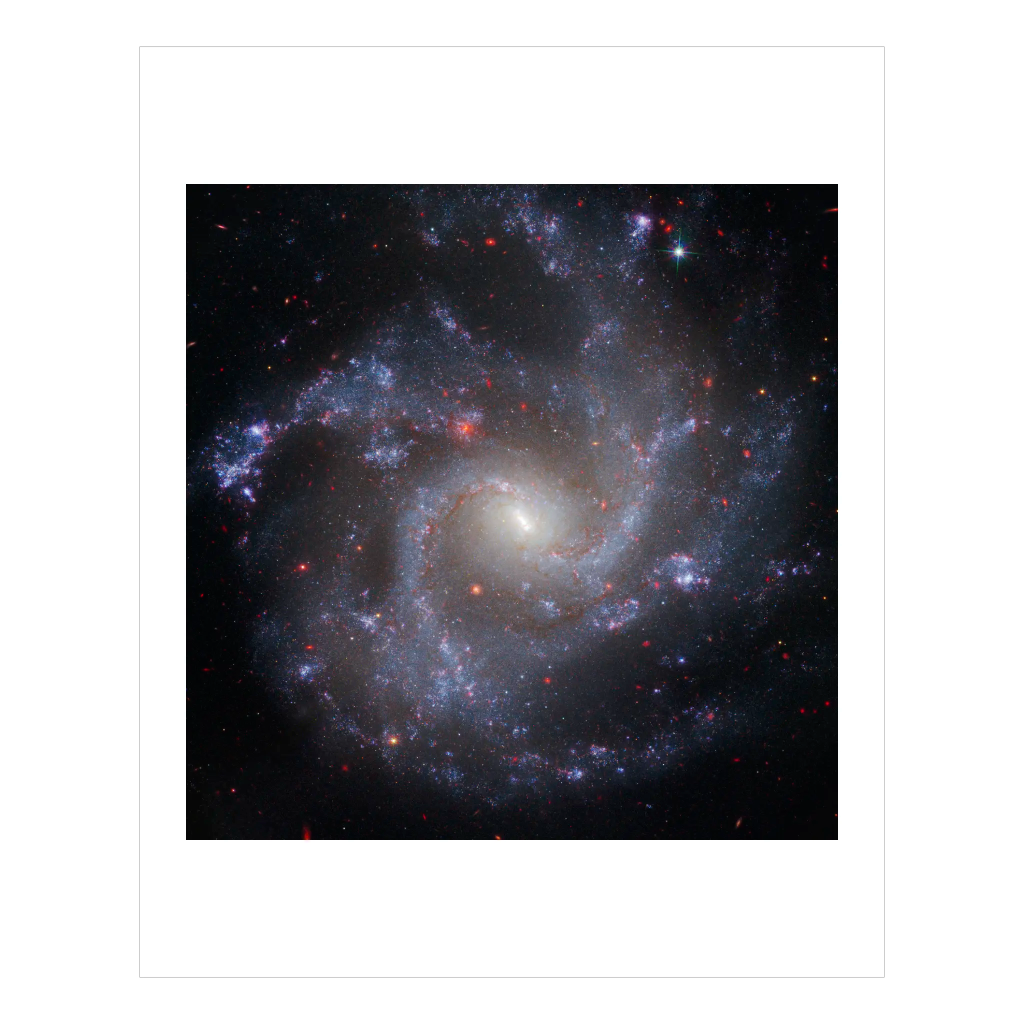 Cepheid Host Galaxy NGC 5468 (Webb & Hubble composite)