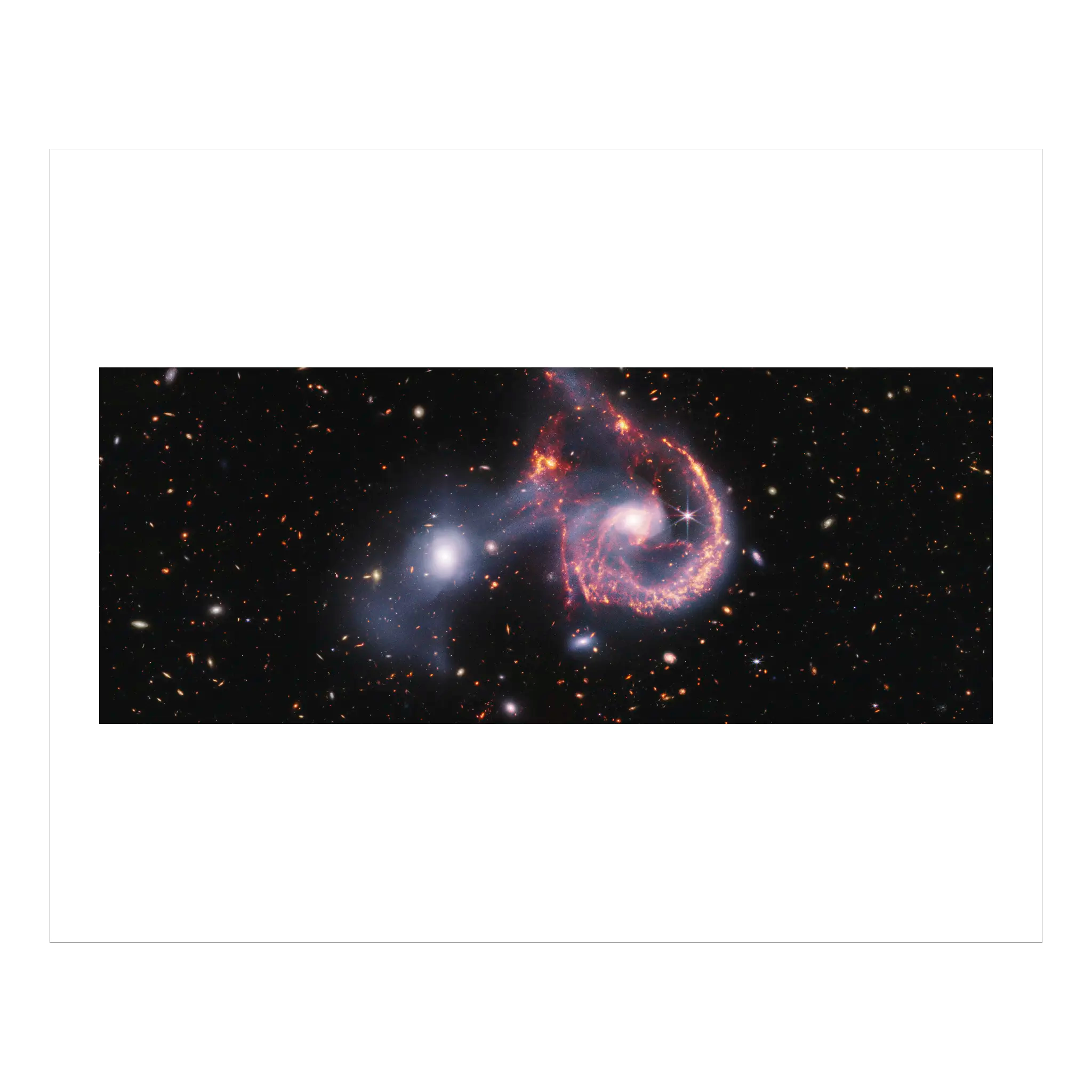 Arp 107 composite image (NIRCam & MIRI)