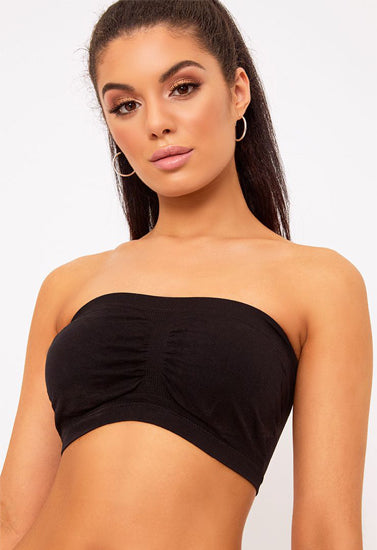 Ladies Fishnet Cut High Neck Black Cami Bra()