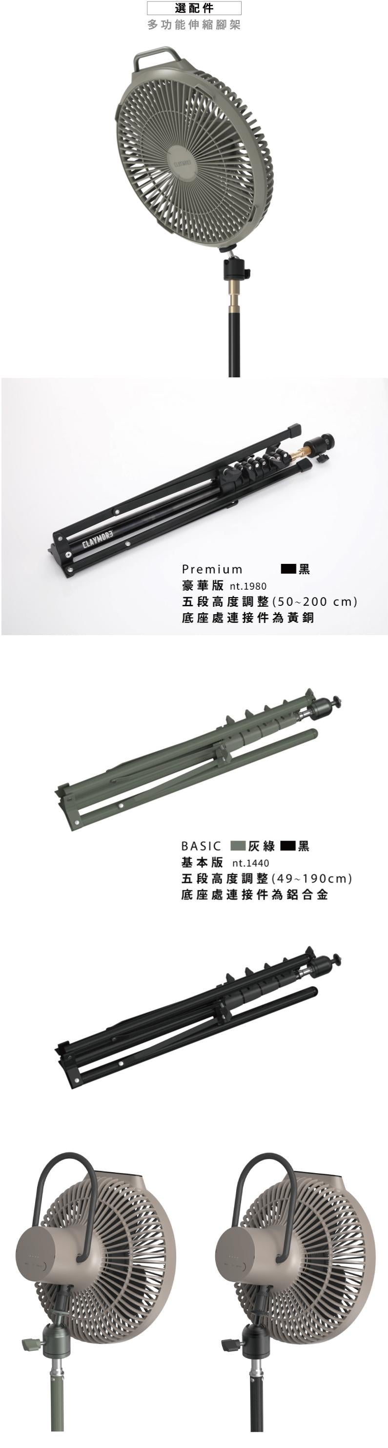 CLAYMORE • F21 循環風扇 Circulator Fan - 8.4吋加大扇葉 5段風速調整