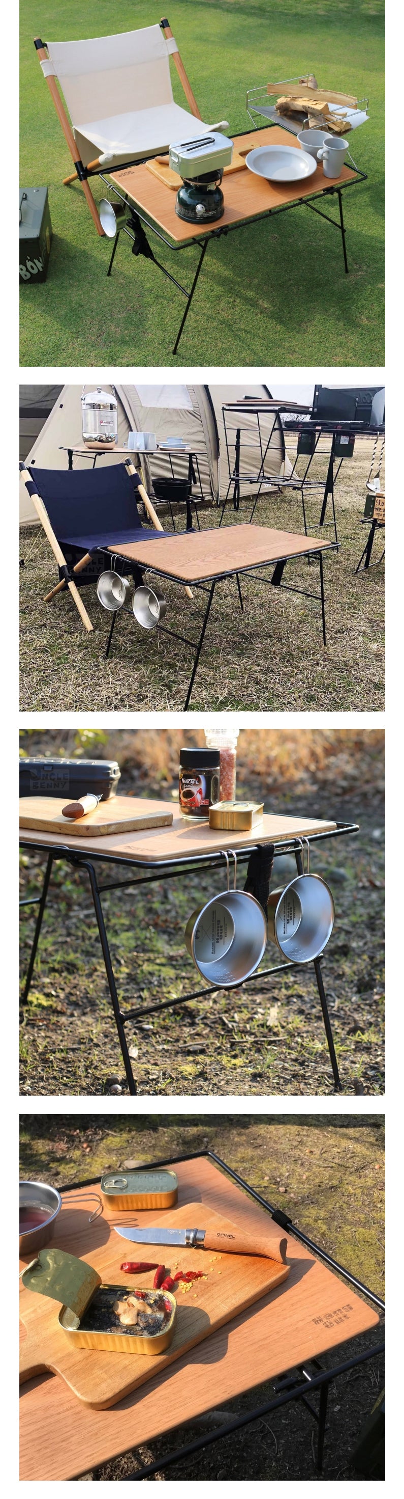 Hang Out • 快克桌 Crank Multi Table - 黑鐵 x 橡木的經典組合