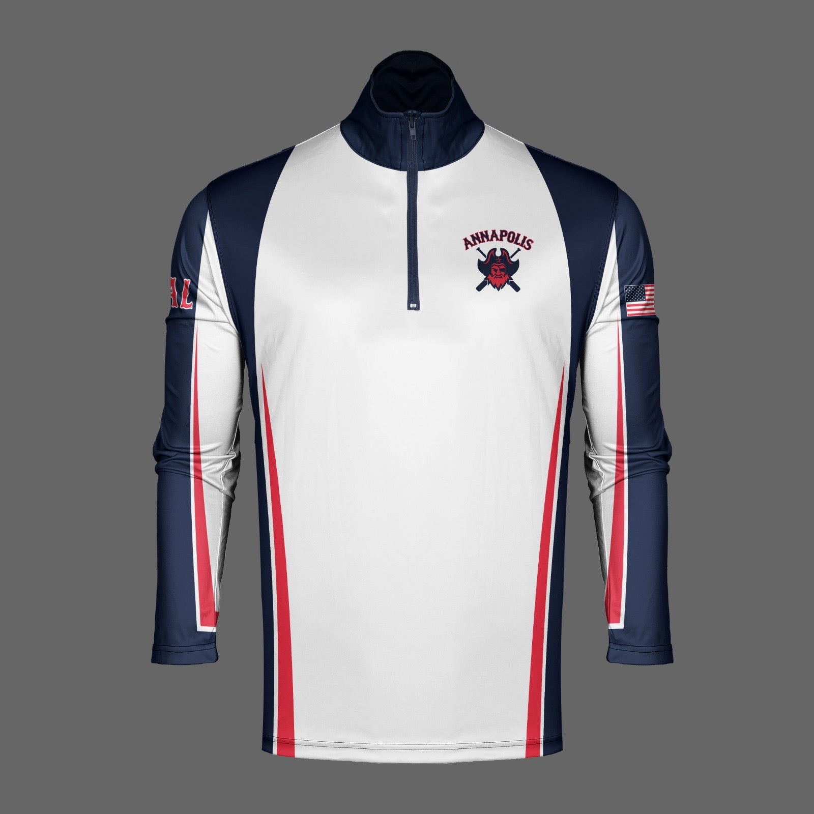 Annapolis PAL Dri Tech Performance 1/4 Zip Pullover ~ White