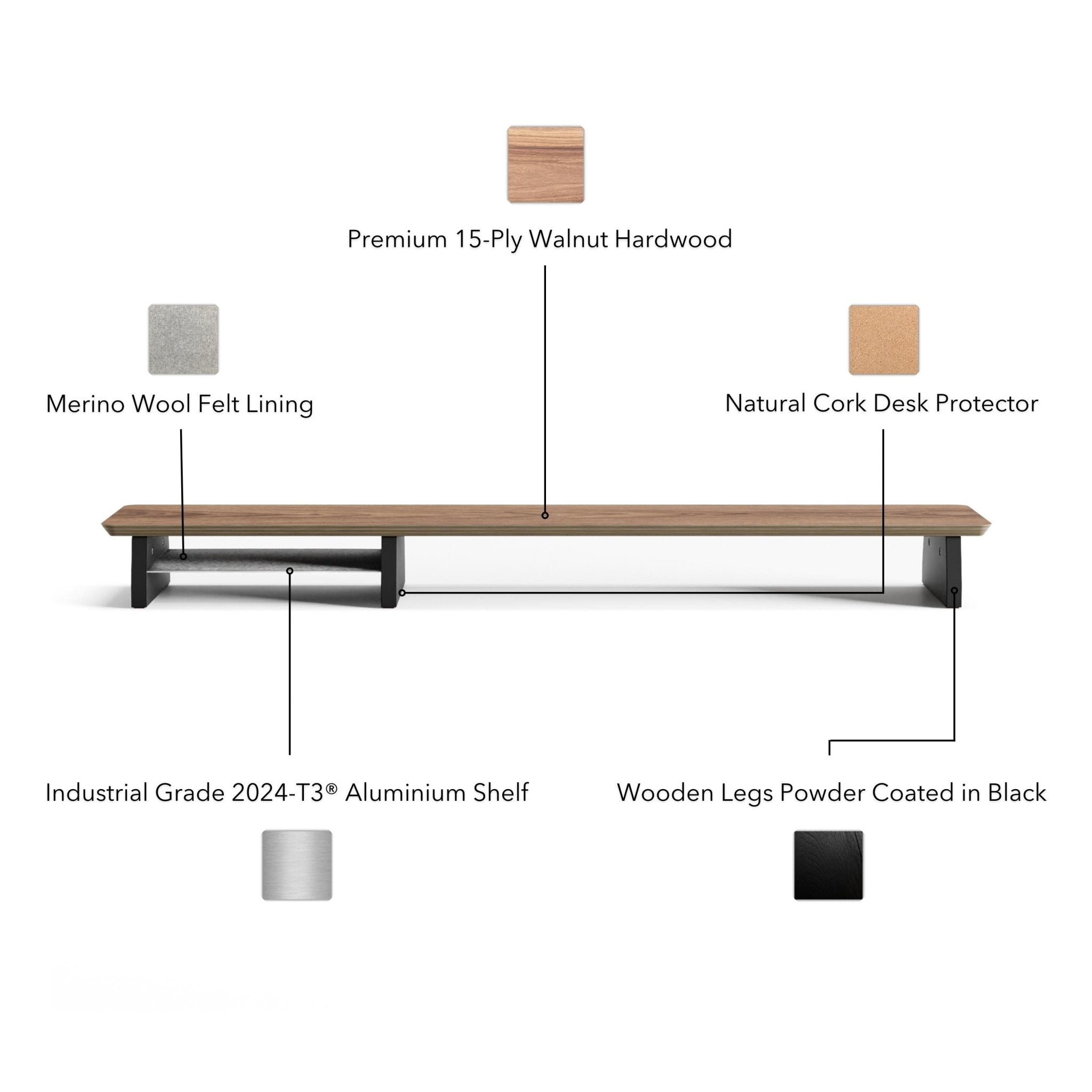 Wood Desk Shelf (Plywood) Midiumサイズ 棚 | kyokuyo-eu.com