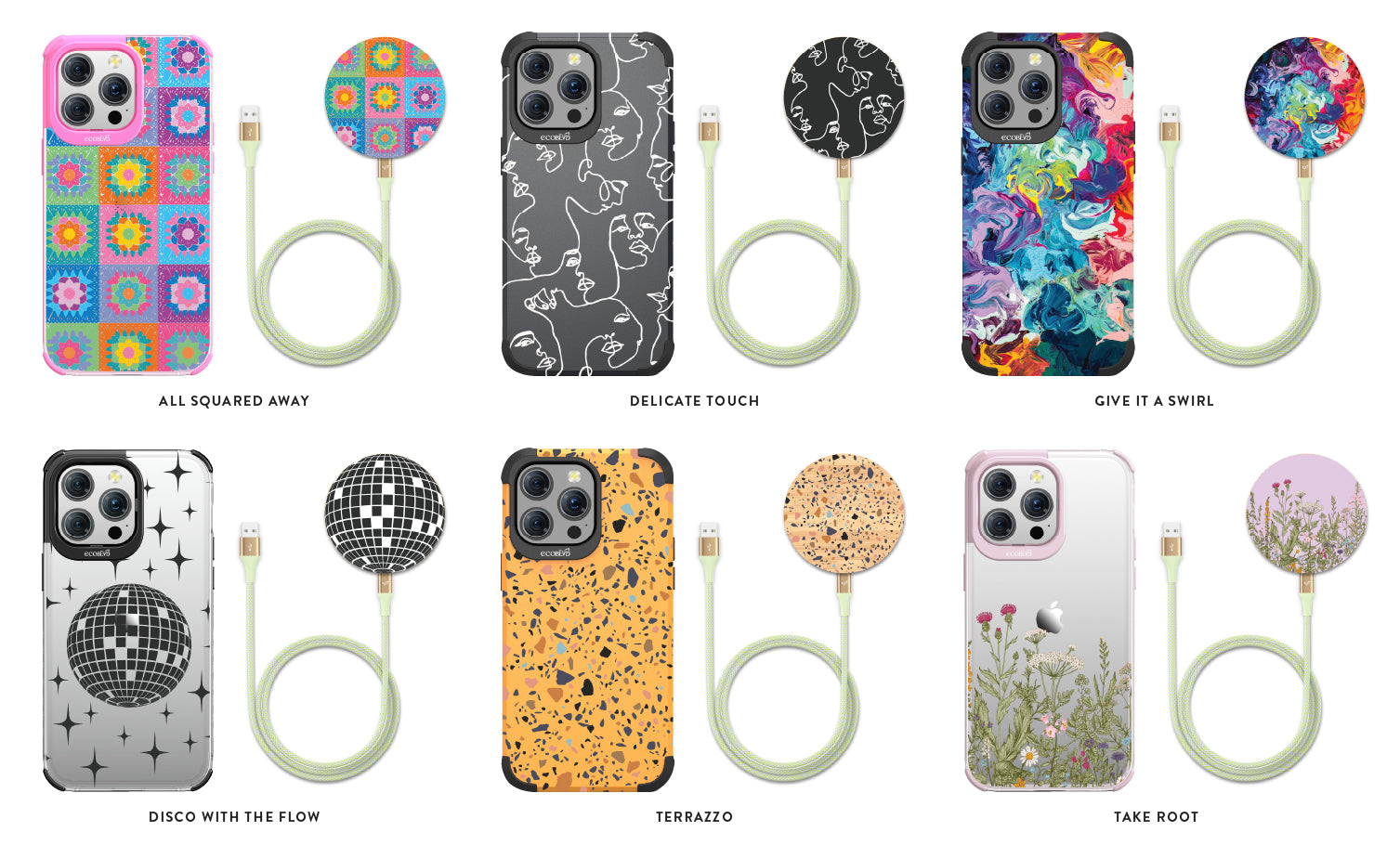 Matching EcoBlvd Phone Cases And Chargers For Mom