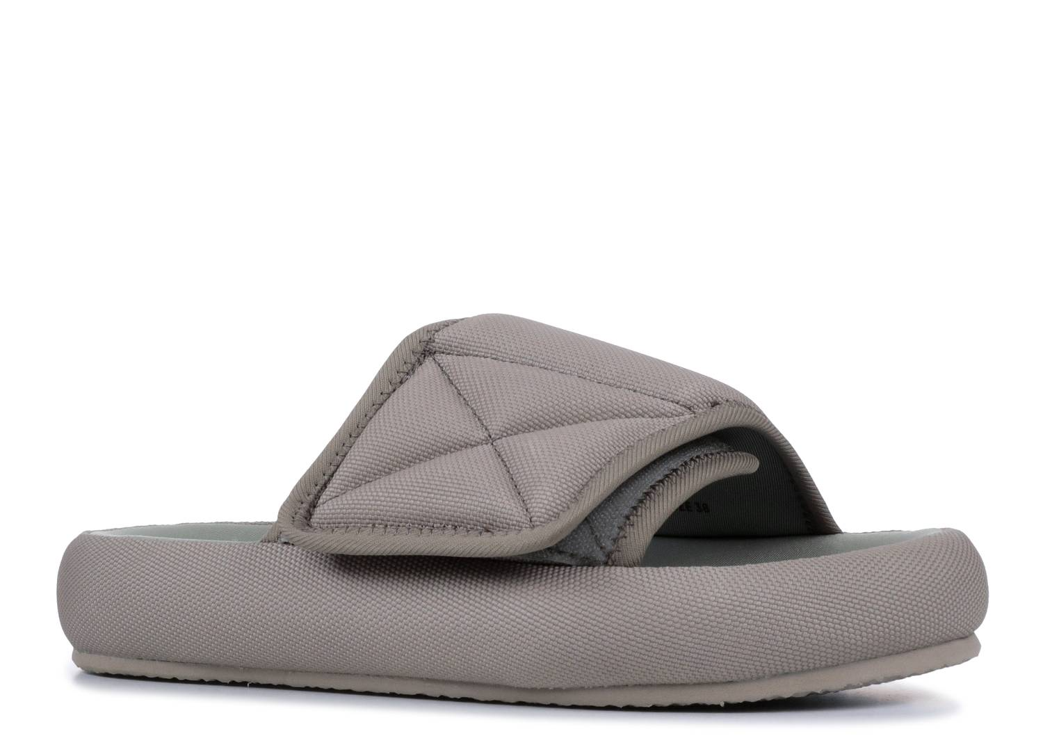 taupe yeezy slides