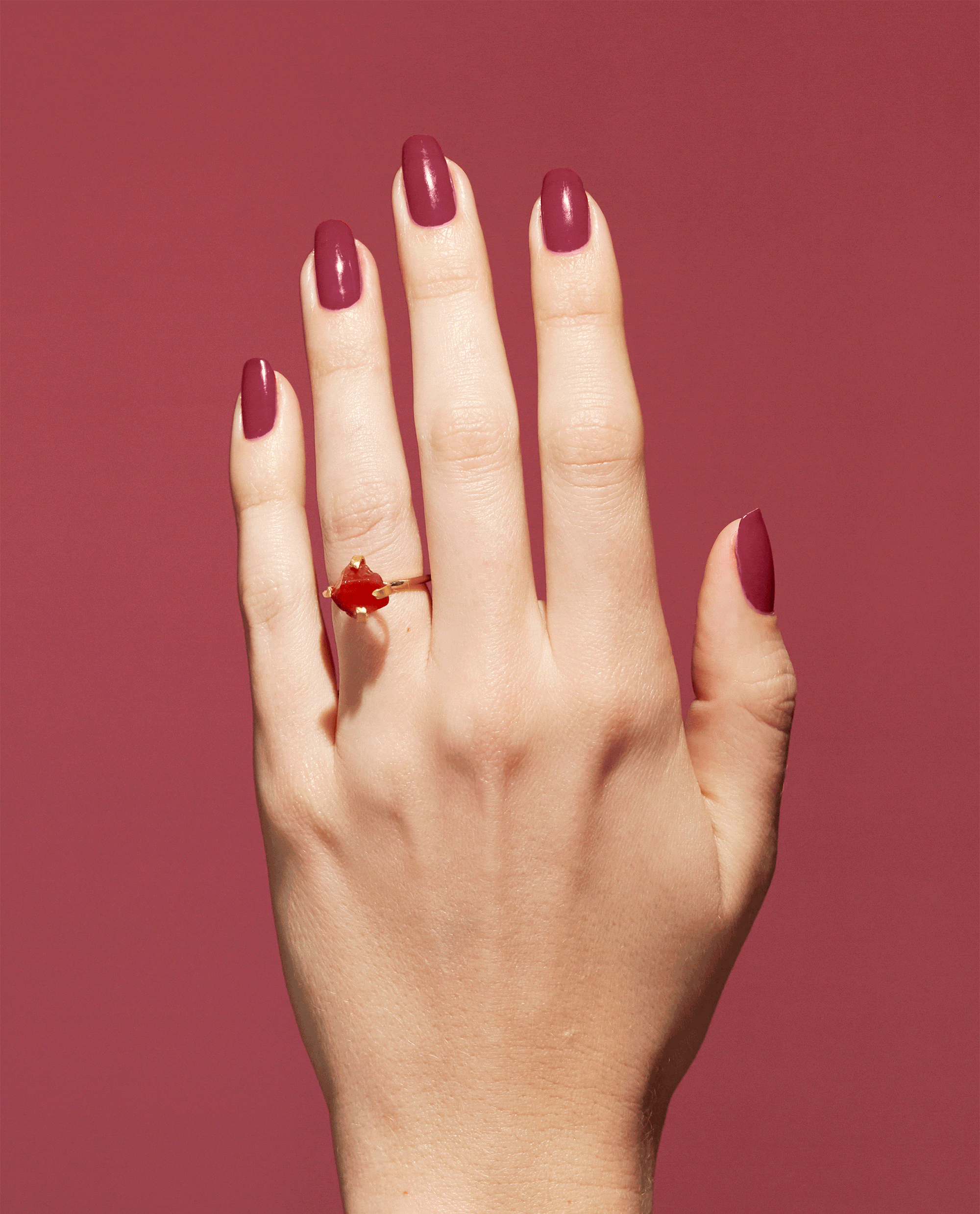 OPI Give a Garnet Red Natural-origin Nail Polish GIF