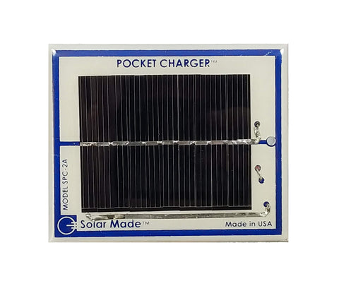 Solar Made SPC-9B Solar Pocket Battery Charger for (1) 9Volt Battery