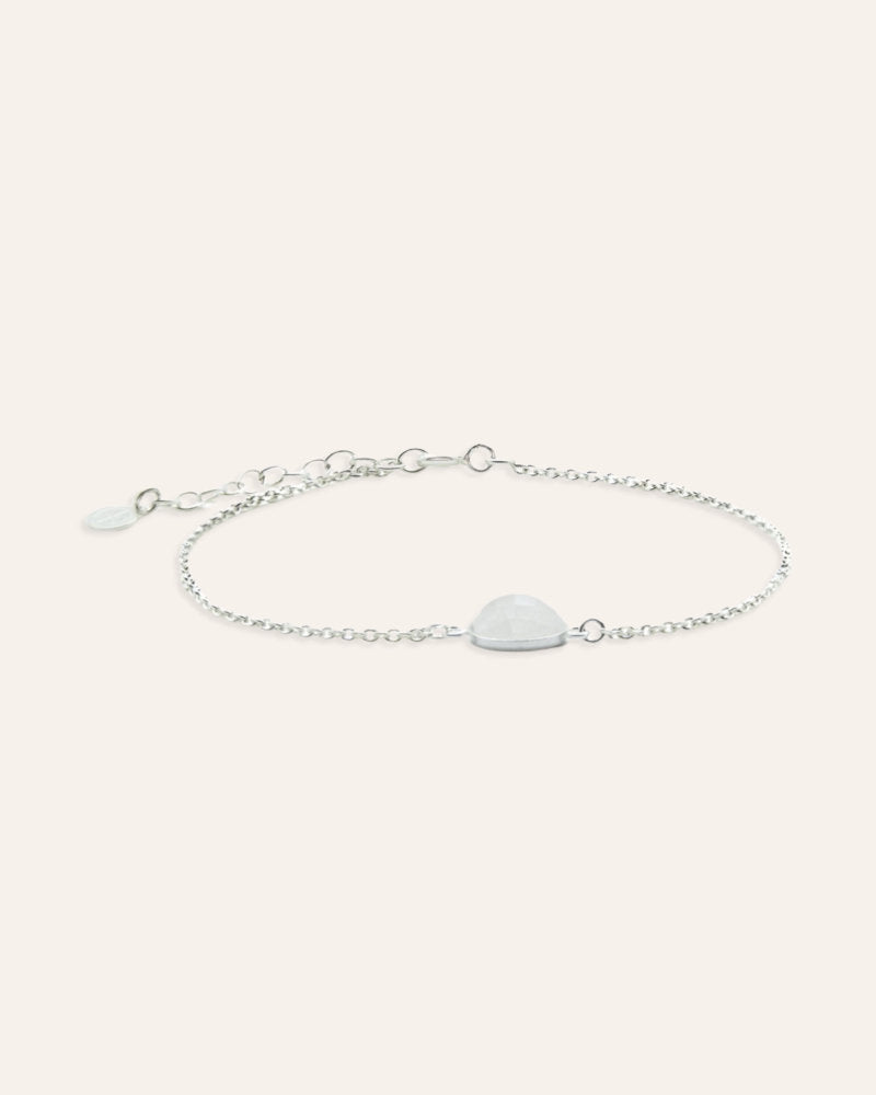 Bracelet margaux pierre de lune argent