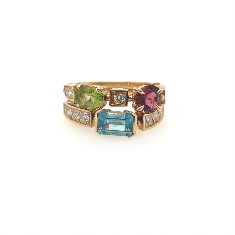 Pre-Owned BVLGARI Allegra Multi-stone ring, Size L – jewelsbychloe