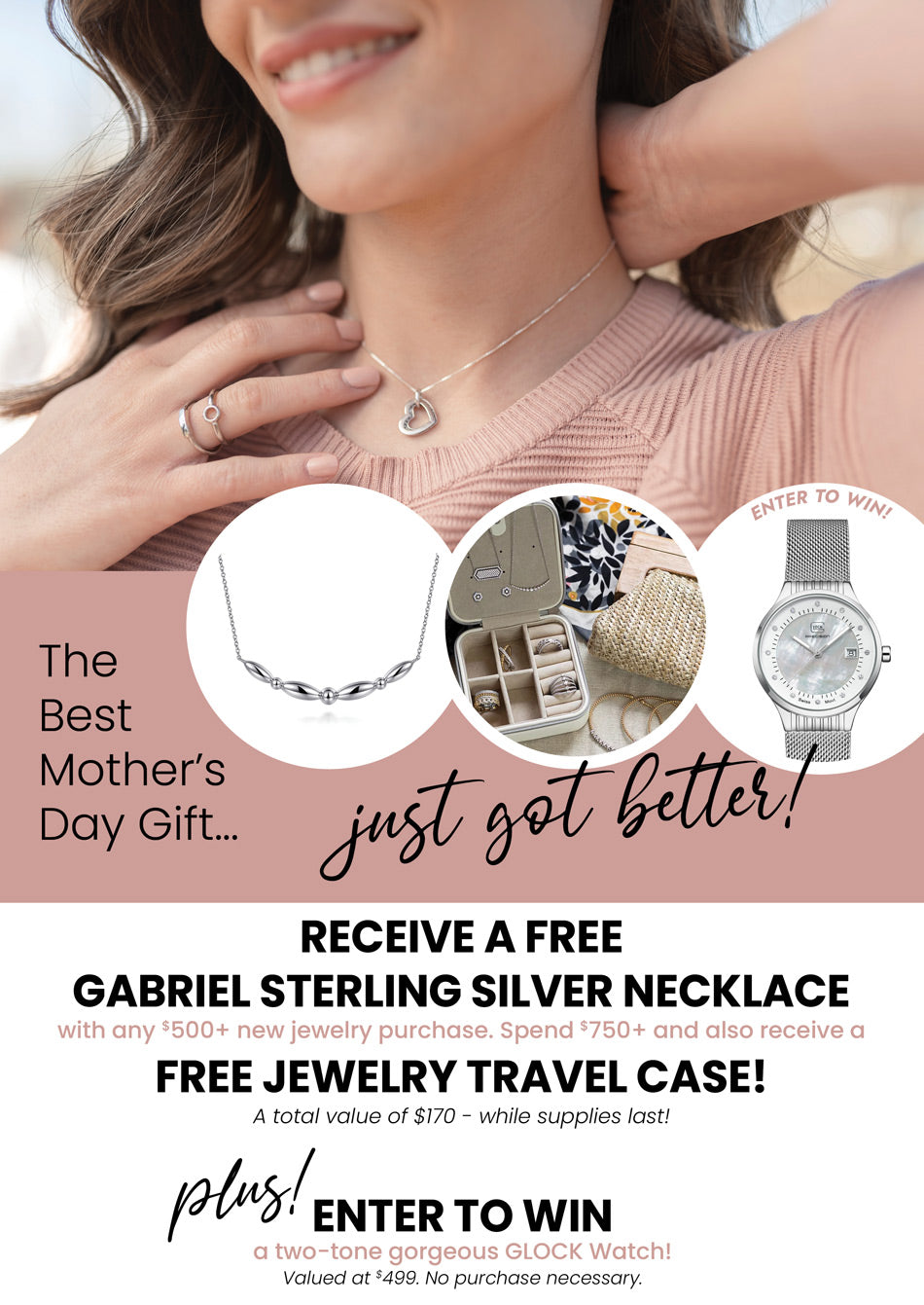 The best mother's day gift just got better! Free gifts with minimum purchase.