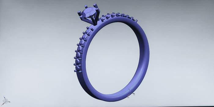 diamond ring CAD