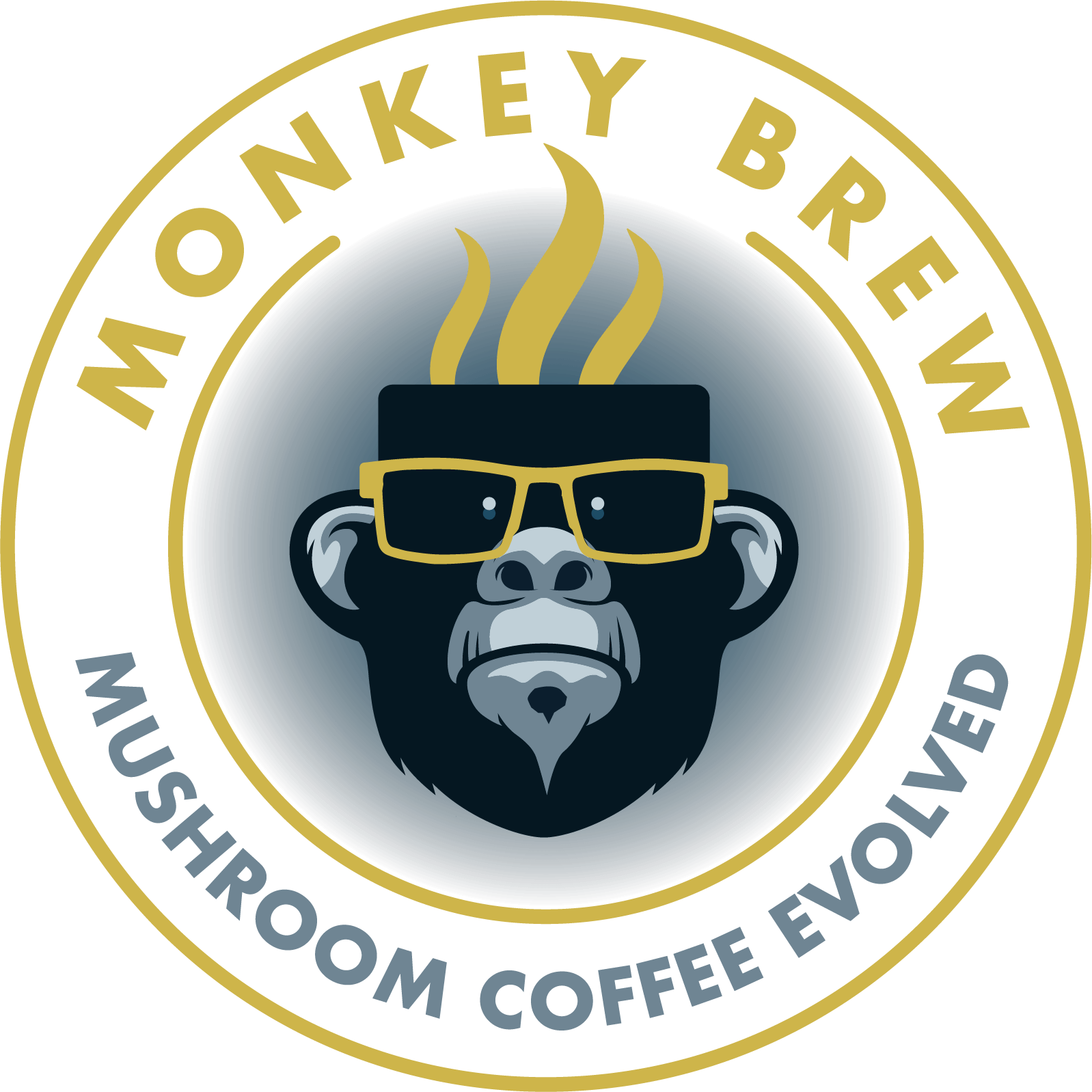 Monkey Brew - Four Mushroom Coffee Alternative Drink - Lion's Mane,  Cordyceps, Turkey Tail, Ashwagandha, Turmeric, Cacao & Chicory - Promotes