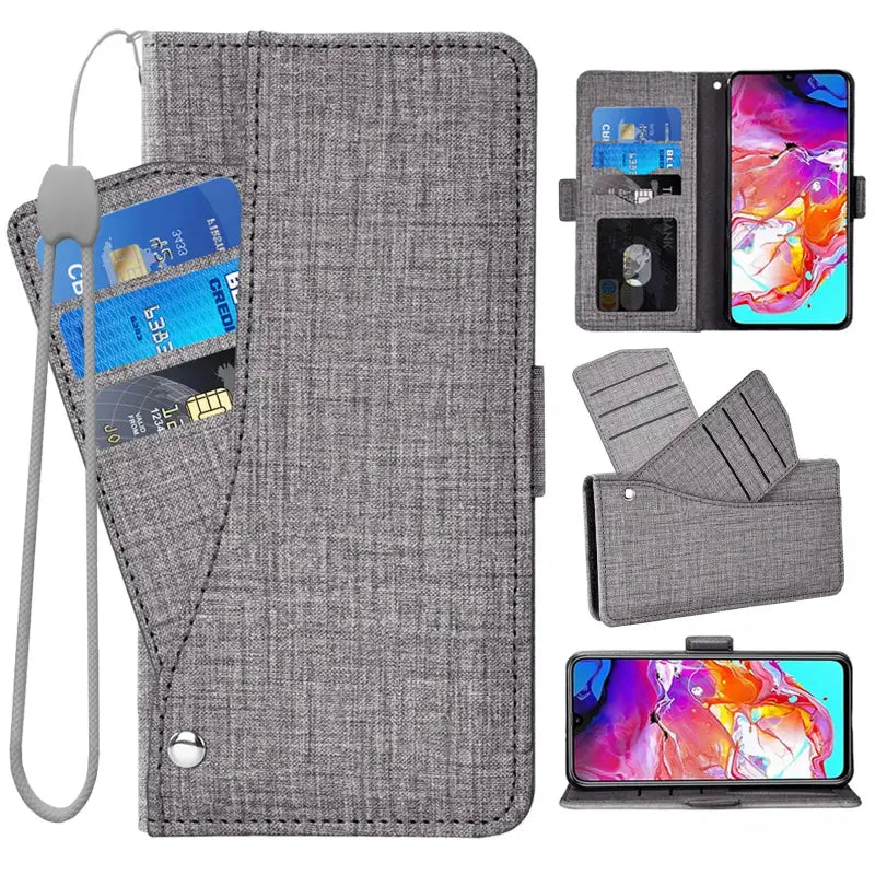 Luxury Wallet Style Phone Case with Card Holder Insert and Flip Stand For Samsung Galaxy S23 S22