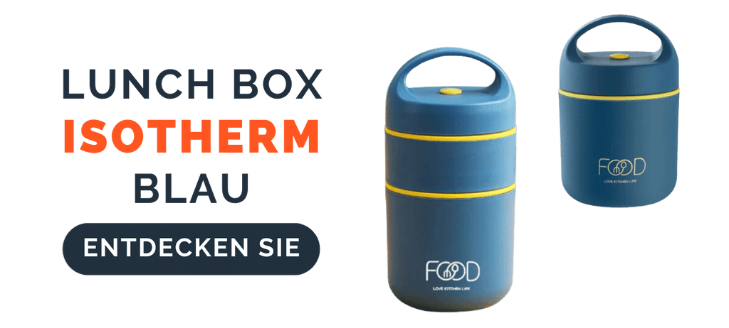Lunch Box Isotherm Compartimented Blau