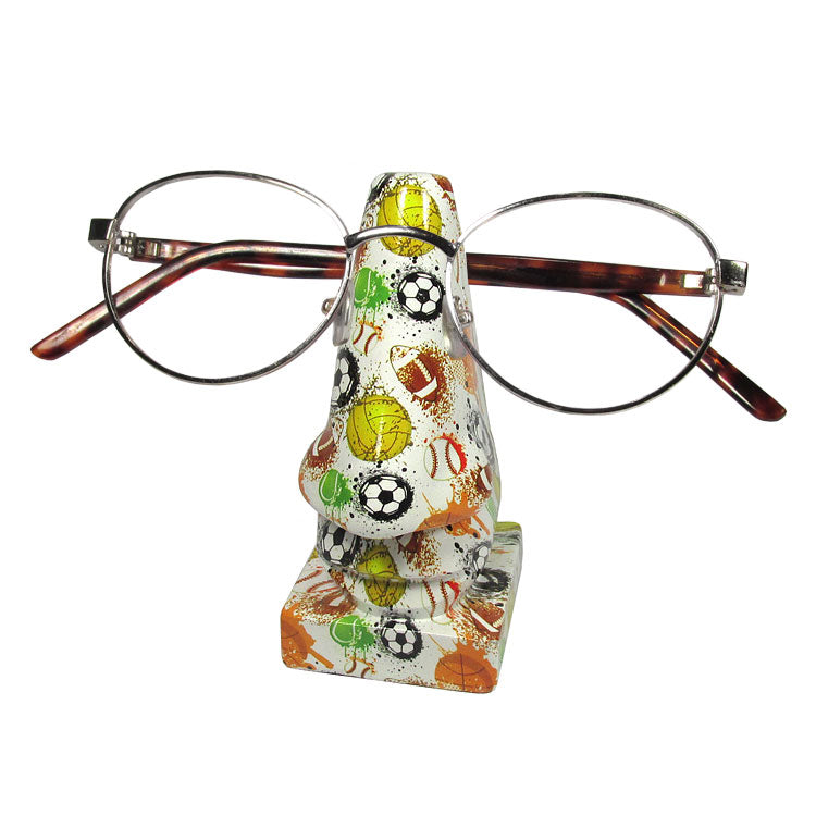 Glasses holder glasses nose, hand-painted, for the young and the young at  heart to give as a gift + keep, glasses stand glasses storage flamingo