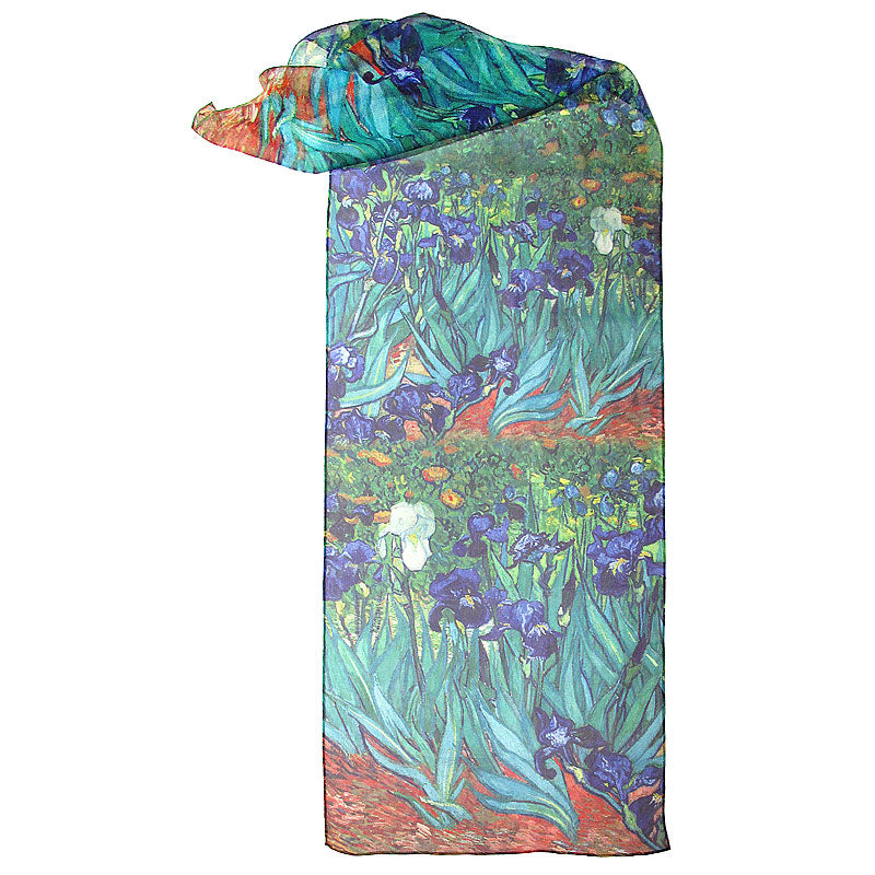 Getty Square Van Gogh Irises Silk Scarf