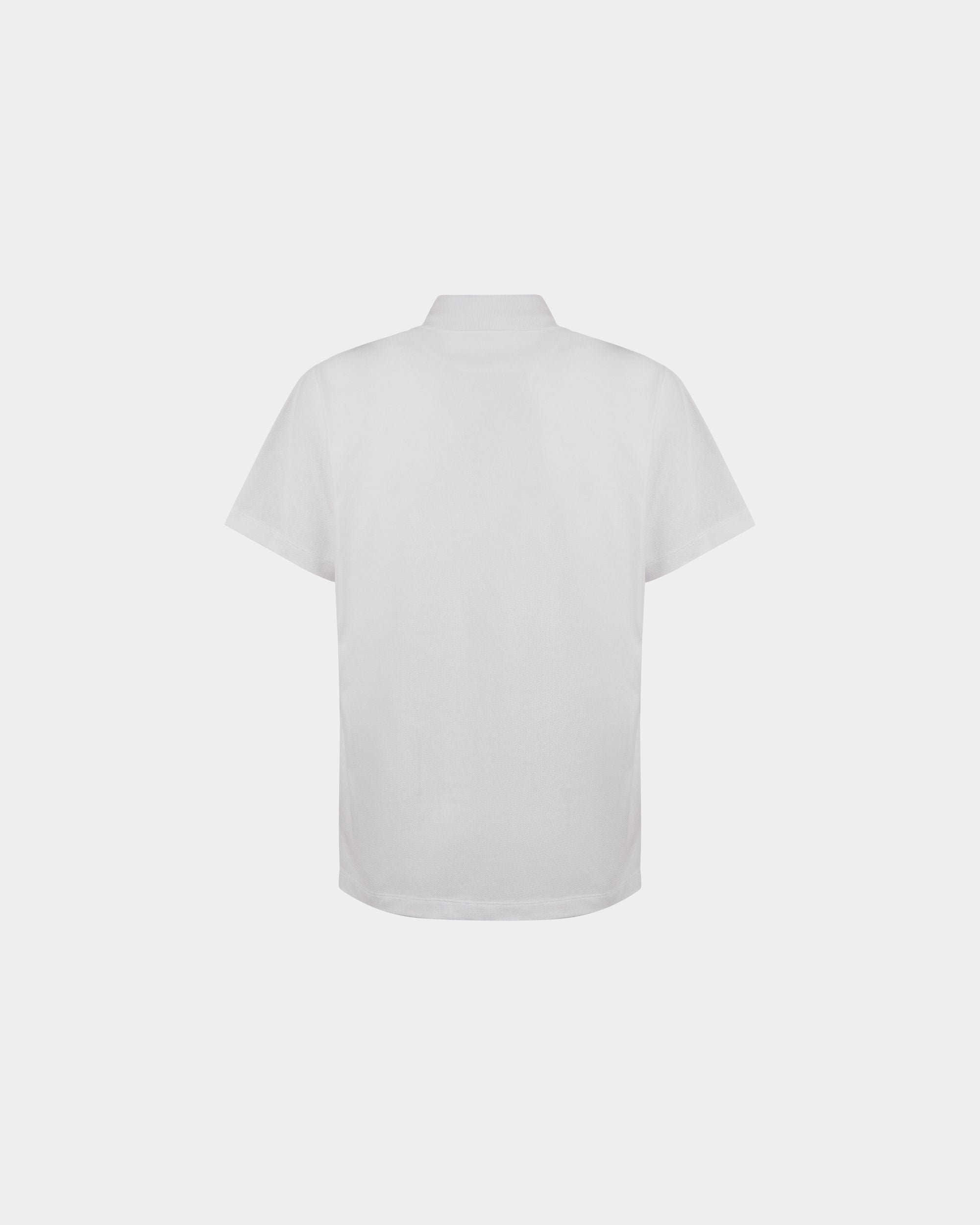 Poloshirt für Herren aus weißer Baumwolle | Bally | Still Life Rückseite