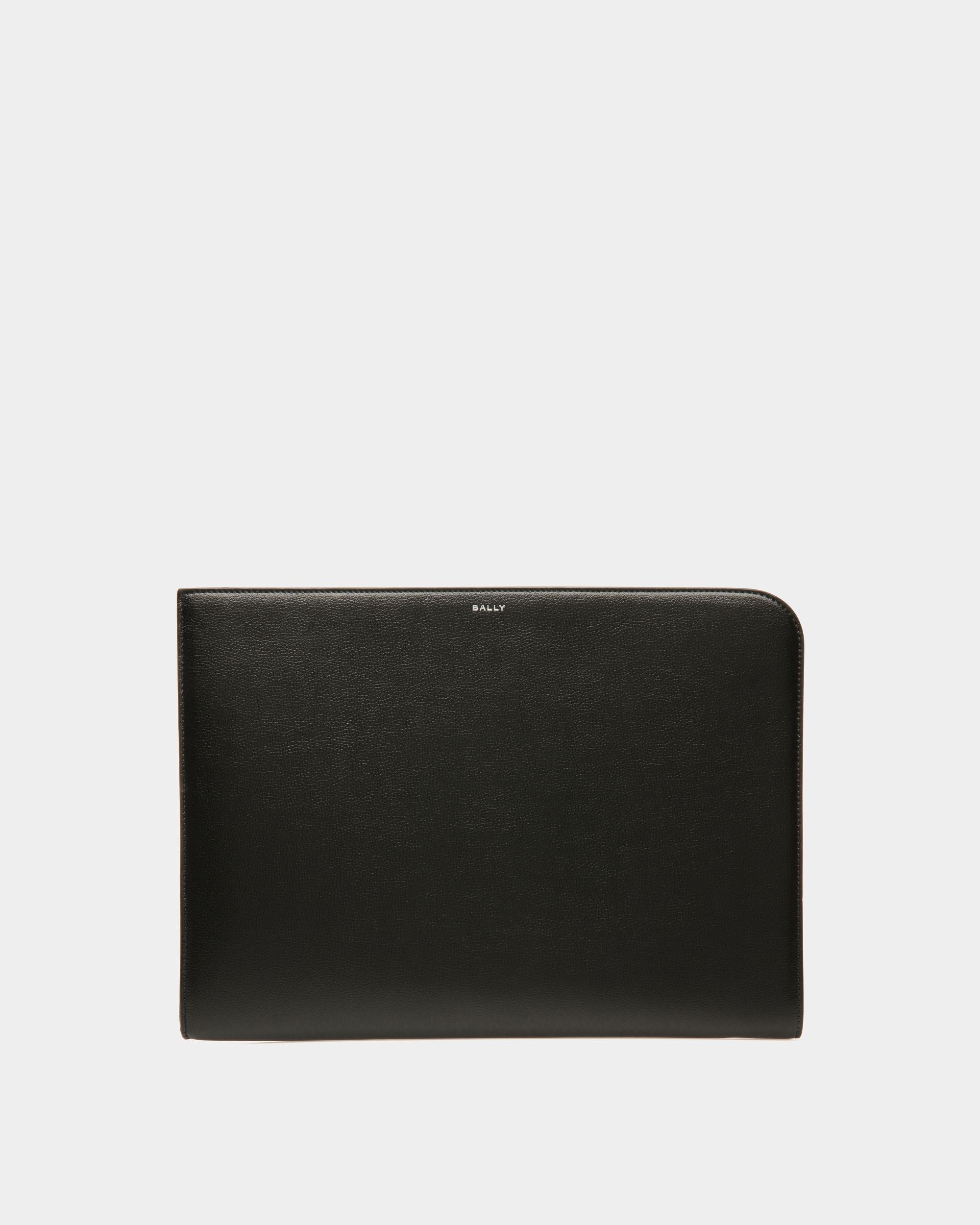 Banque Tech Folio | Men's Necessaires | Black Leather | Bally | Still Life Front