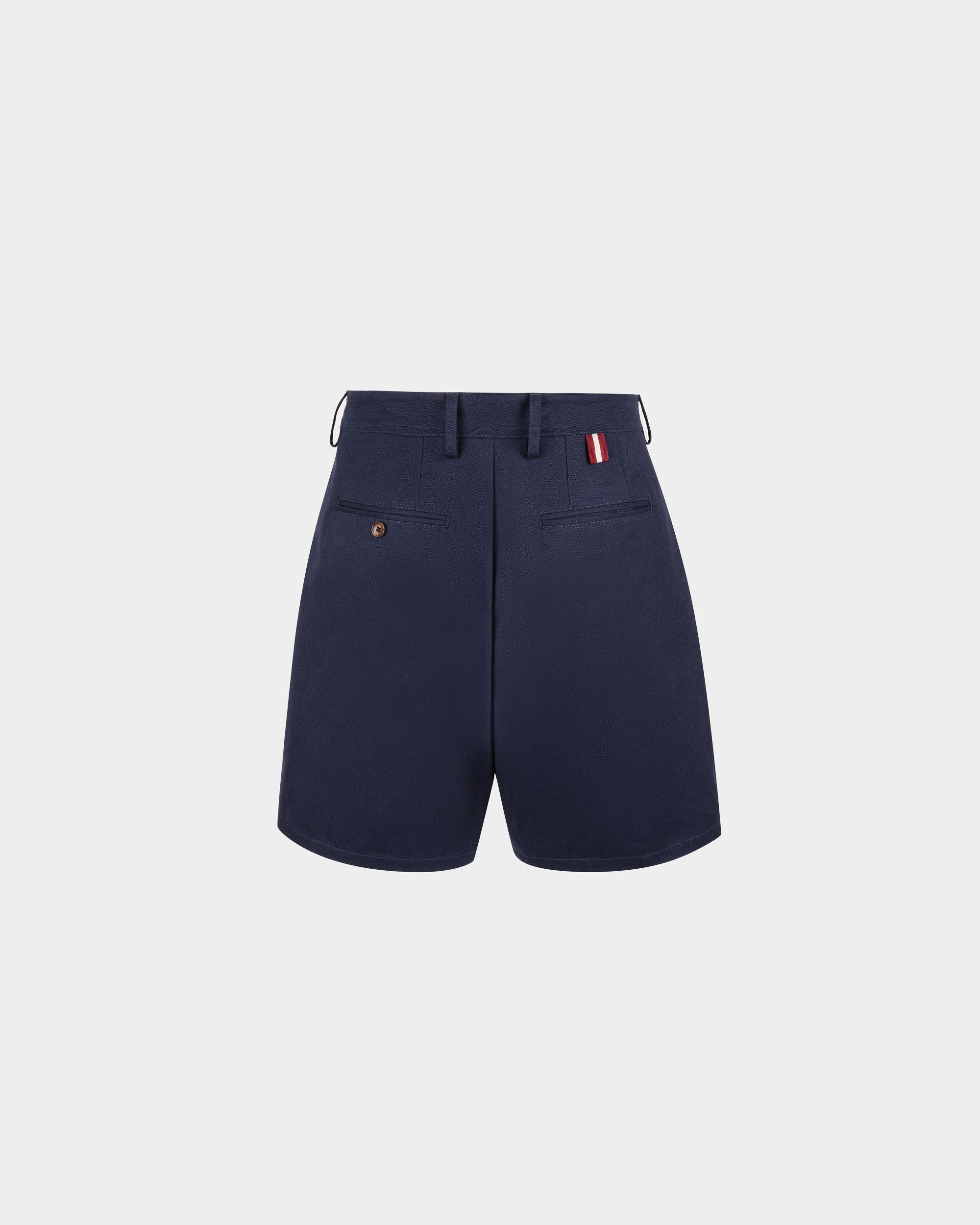 Shorts für Herren aus marineblauer Baumwolle | Bally | Still Life Rückseite