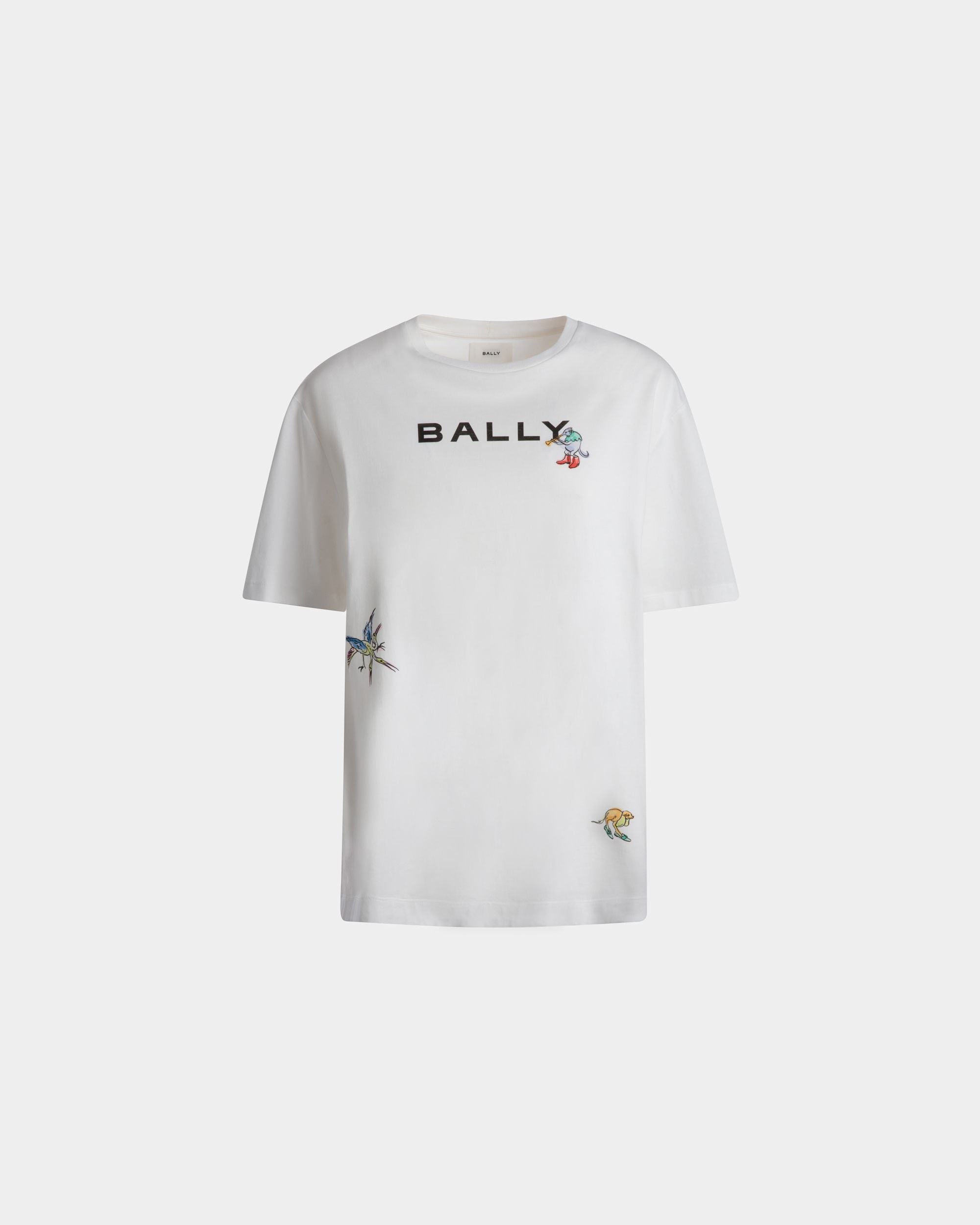 Damen-T-Shirt aus weißer Baumwolle | Bally | Still Life Vorderseite