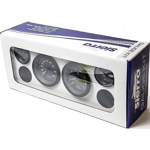 SIERRA ECLIPSE OUTBOARD 4 SET WITH TACHOMETER, SPEEDOMETER, VOLTMETER, & FUEL GAUGES 68412P