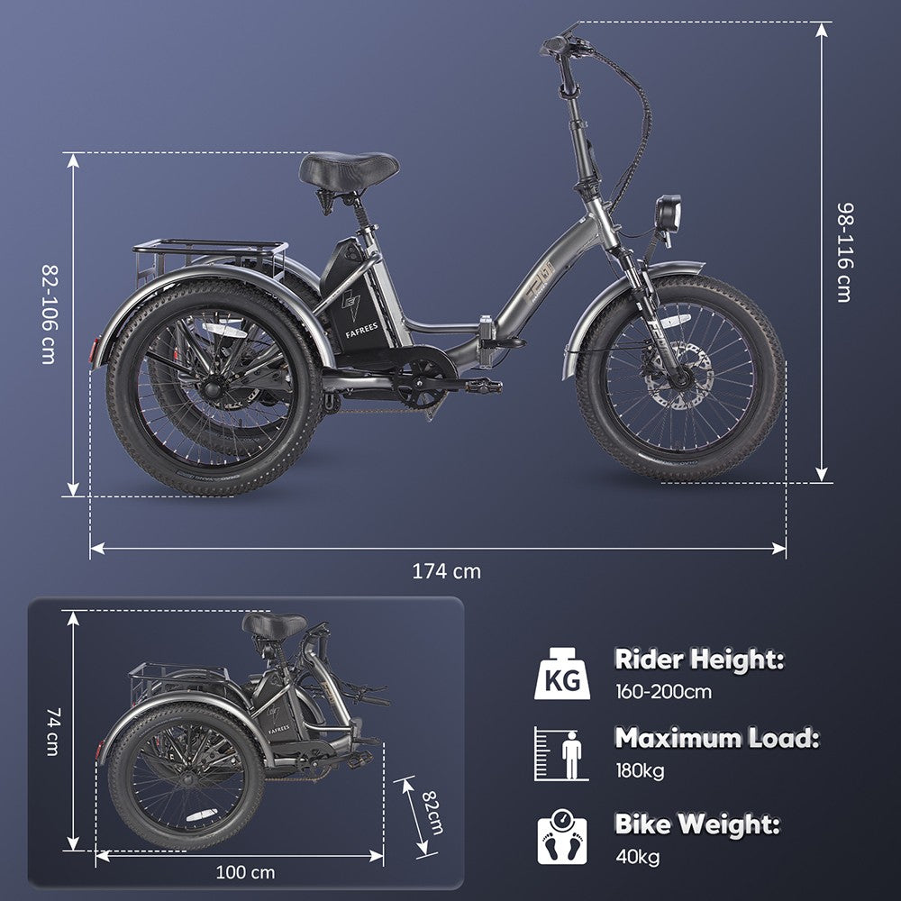 best electric tricycle fafrees f20 mate e trike