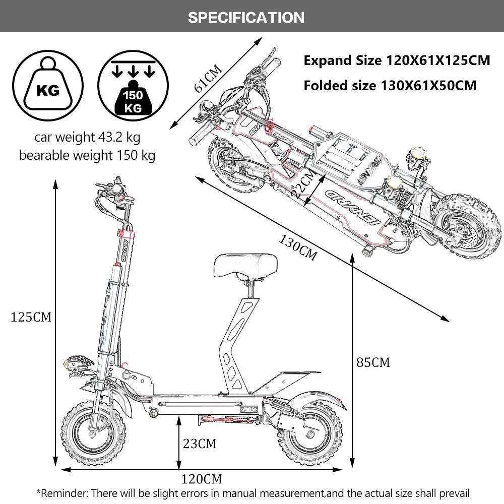 iENYRID ES20 Electric Scooter size