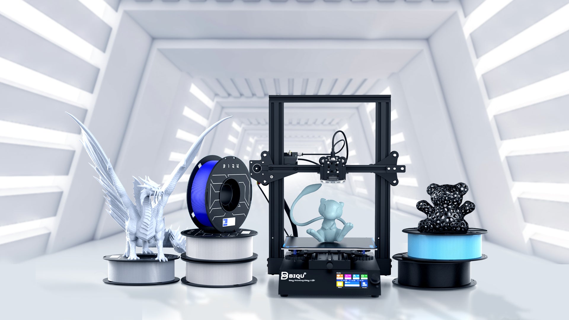 How to Use a 3D Printer（FDM）What should you prepare before starting your 3D printing artistic creation? Here is a listing of some materials you could take as a reference. BIQU 3D Printing