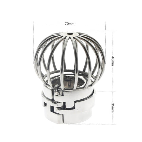 Stainless Steel Testicle Ball Stretcher Heavy Duty Weight Scrotum Cock Ring  Metal Locking Pendant Weight for
