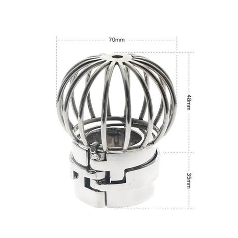 Heavy Dute Metal Ball Pendant Cock Ring Penis Heavy Stretcher