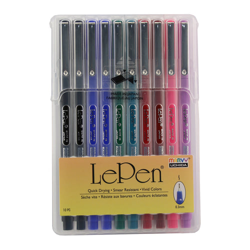 Marvy Le Pen Set of 10- Neon Mix (4300-10F)