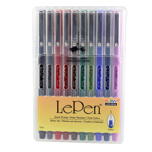 Uchida Le Pen .03mm Point 4/Pkg-Fluorescent