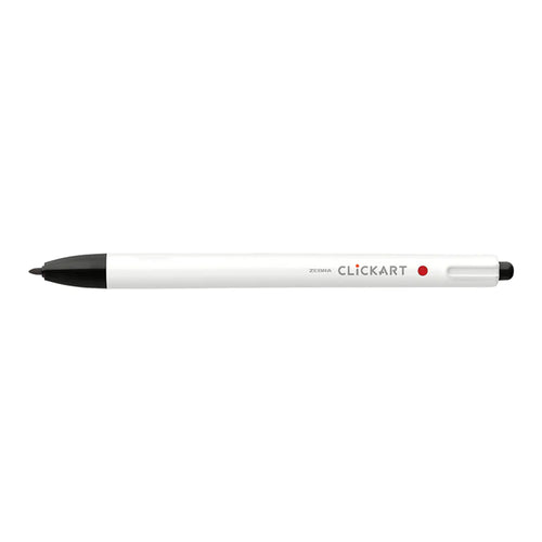 Zebra Clickart Porous Point Pen, Retractable, Fine 0.6 mm, Assorted Ink Colors, White Barrel, 12/Pack