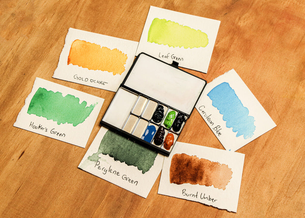 Opus Essential Watercolours in an Art Toolkit Pocket Palette