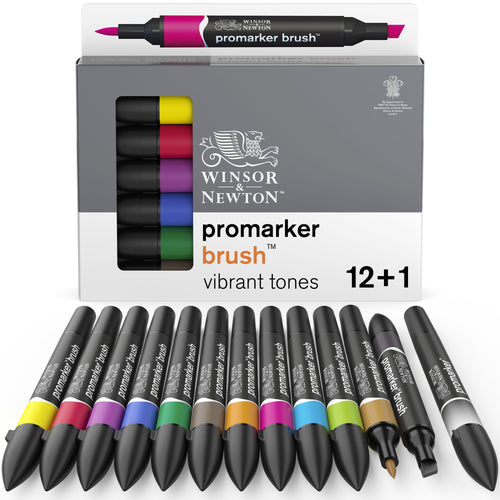 ROTULADOR PROMARKER BRUSH, SET 6 PASTEL