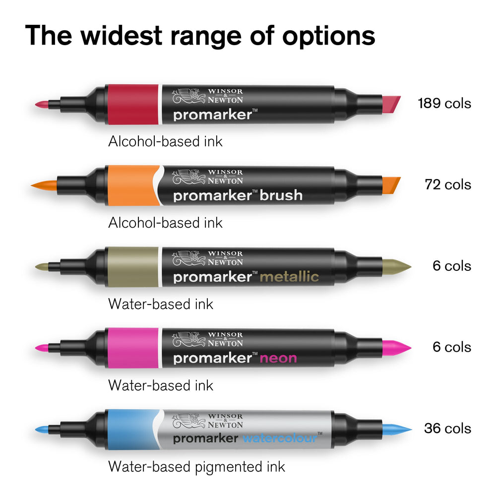 Nadruk inkt vertrekken Winsor & Newton Promarker Brush Set of 12 Neutral Tones – Opus Art Supplies